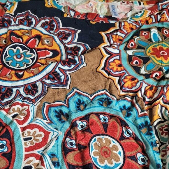 🤸‍♀️3 for 12🤸‍♂️ Paisley Short Sleeve Slip-on Pocketed Dress Small - Picture 2 of 6